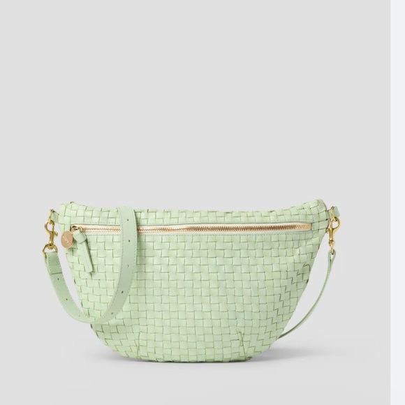 Clare V Handbags - Clare V. Mint Green Woven Grande Fanny Crossbody/ Bum & Shoulder bag two Straps